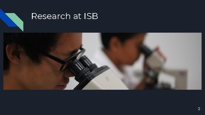 Research at ISB 3 