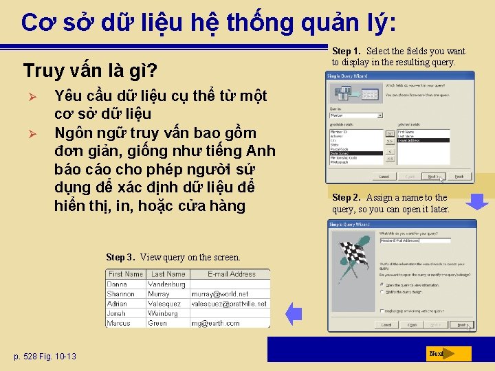 Cơ sở dữ liệu hệ thống quản lý: Step 1. Select the fields you