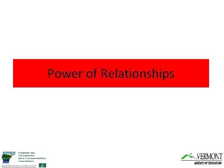 Power of Relationships 