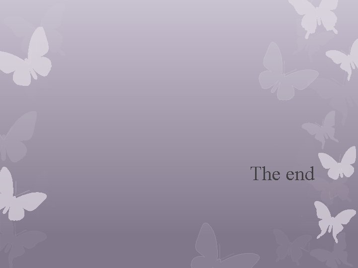 The end 