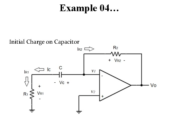 Example 04… Initial Charge on Capacitor 