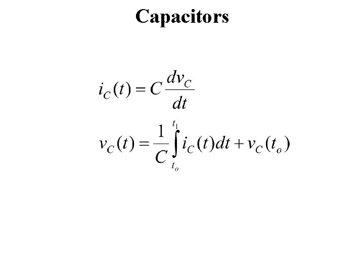 Capacitors 