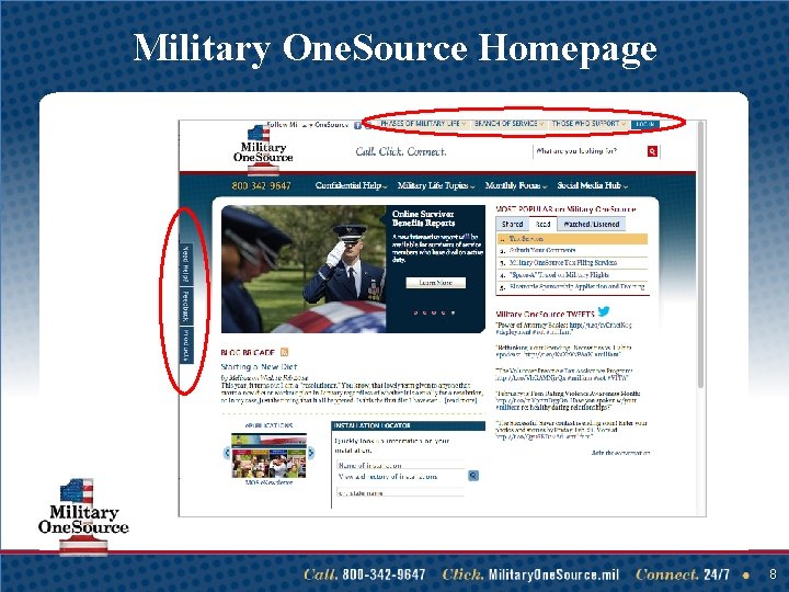 Military One. Source Homepage 8 