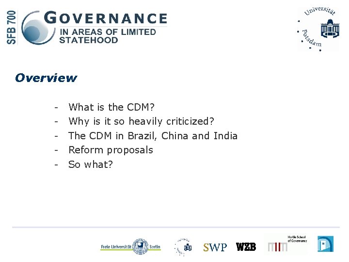 Overview - What is the CDM? Why is it so heavily criticized? The CDM