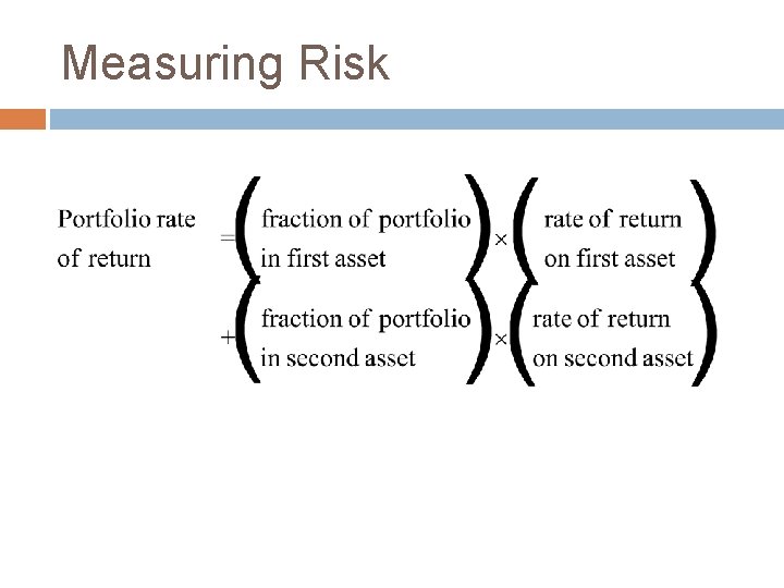 Measuring Risk 