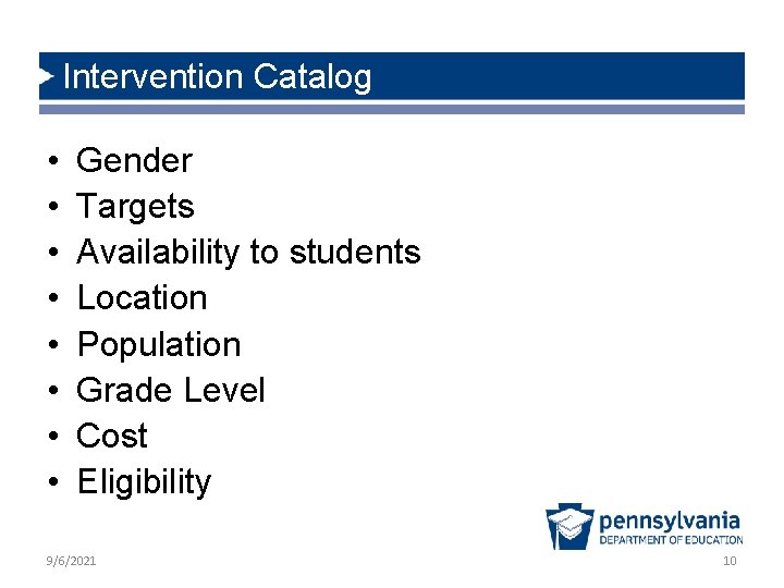 Educator Dashboard Early Warning System and Intervention Catalog