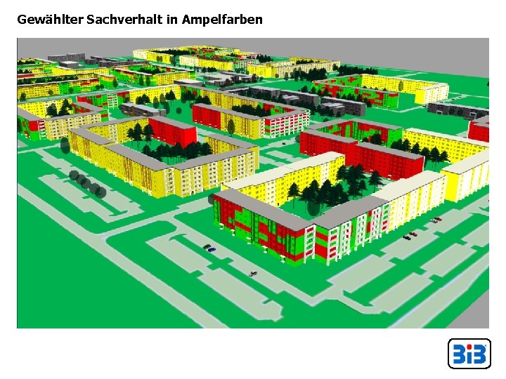 Gewählter Sachverhalt in Ampelfarben 