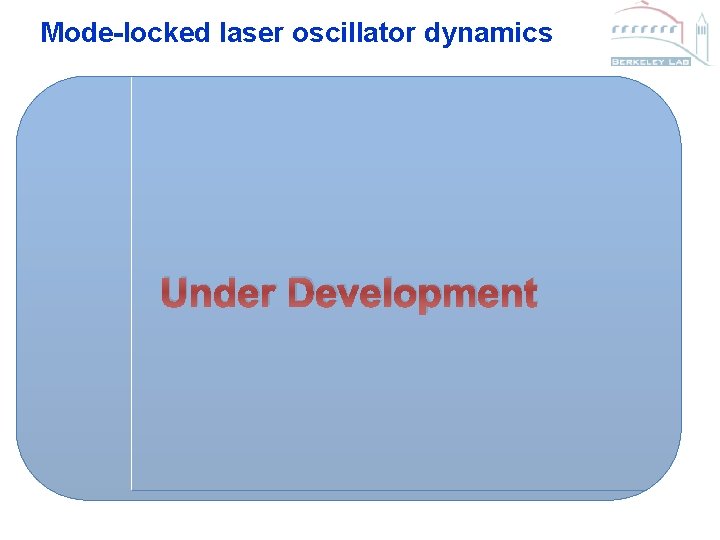 Mode-locked laser oscillator dynamics Under Development 