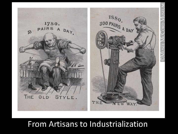 From Artisans to Industrialization 