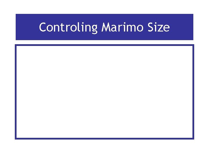 Controling Marimo Size 