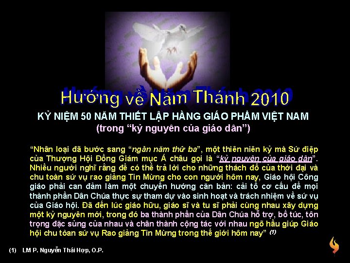 KỶ NIỆM 50 NĂM THIẾT LẬP HÀNG GIÁO PHẨM VIỆT NAM (trong “kỷ nguyên