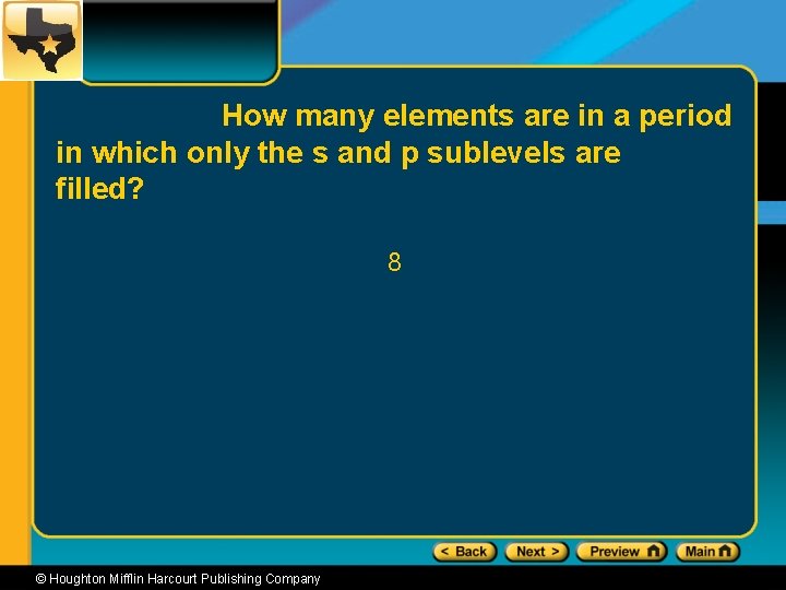How many elements are in a period in which only the s and p