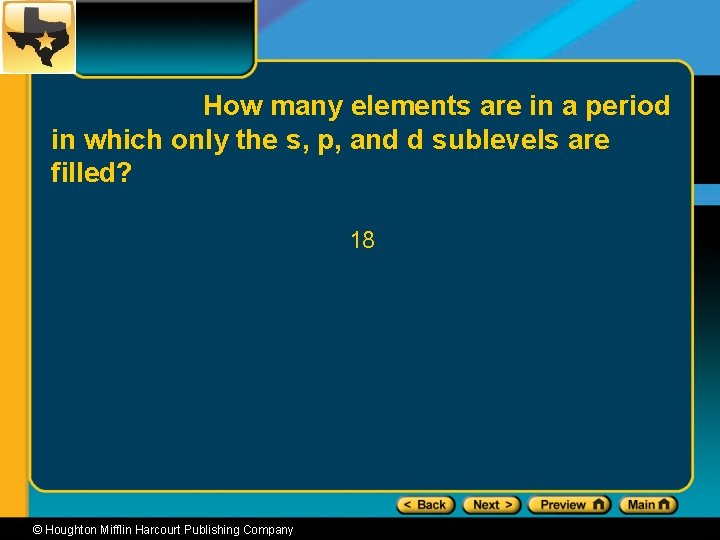 How many elements are in a period in which only the s, p, and