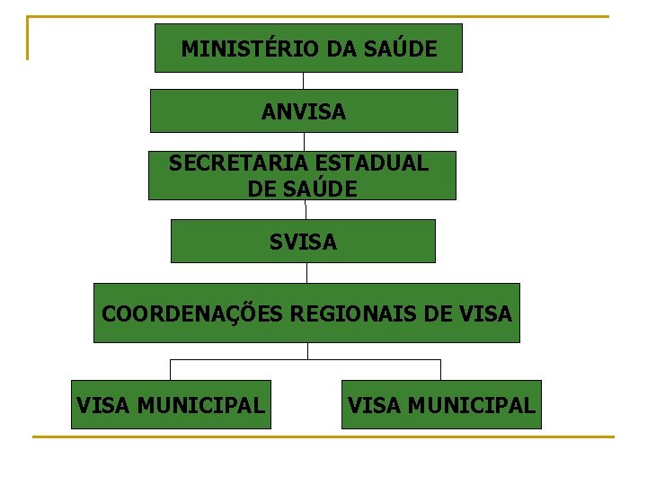 MINISTÉRIO DA SAÚDE ANVISA SECRETARIA ESTADUAL DE SAÚDE SVISA COORDENAÇÕES REGIONAIS DE VISA MUNICIPAL