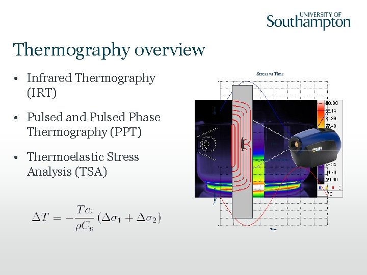 Physics of thermography Janice DulieuBarton Infrared thermography Aim