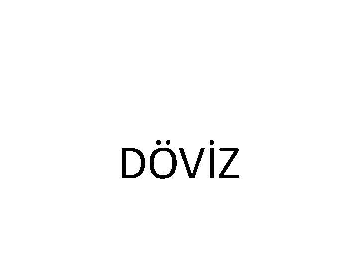 DÖVİZ 