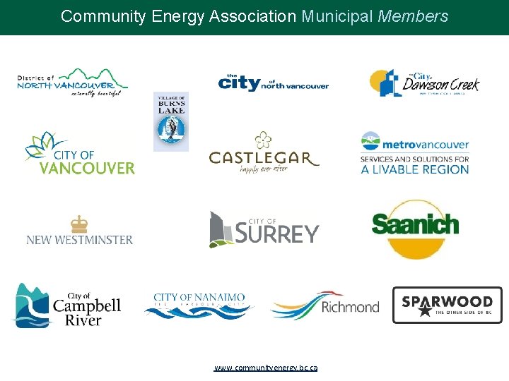 Community Energy Association Municipal Members www. communityenergy. bc. ca 