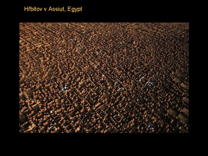 Hřbitov v Assiut, Egypt 