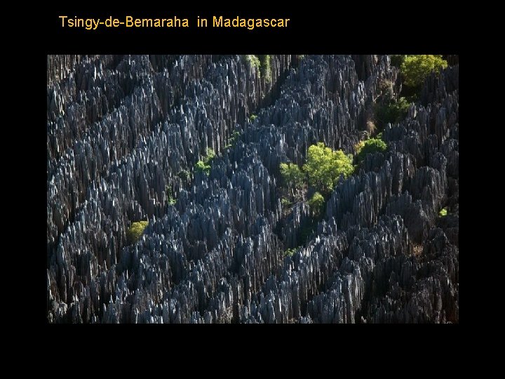 Tsingy-de-Bemaraha in Madagascar 