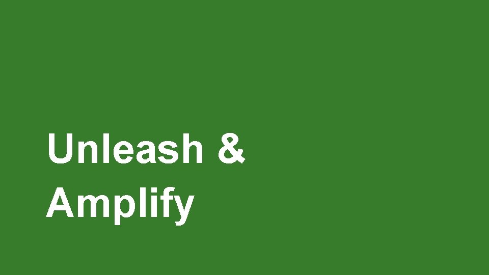 Unleash & Amplify 5 John Deere | November 2020 