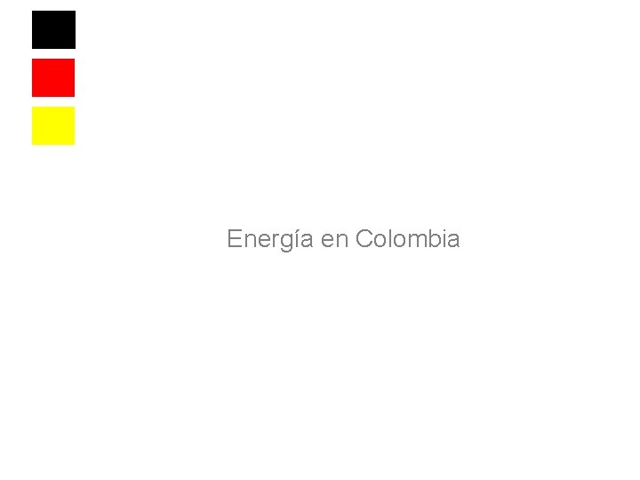Energía en Colombia 