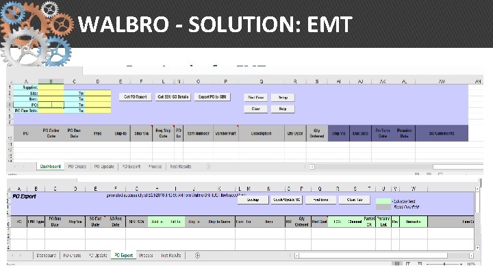 WALBRO - SOLUTION: EMT Data Loader for EMT 