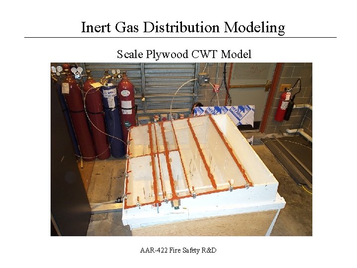 Inert Gas Distribution Modeling __________________ Scale Plywood CWT Model AAR-422 Fire Safety R&D 