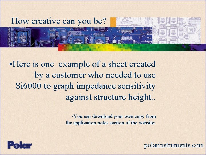 How creative can you be? • Here is one example of a sheet created