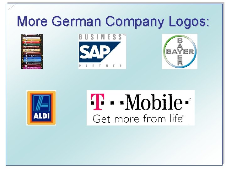 More German Company Logos: 