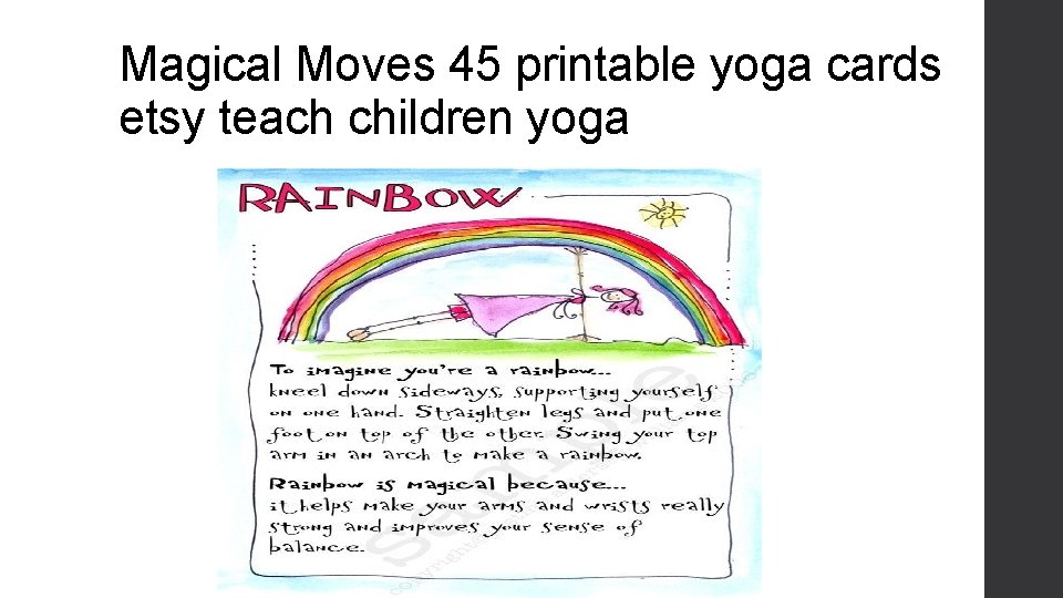 Magical Moves 45 printable yoga cards etsy teach children yoga 