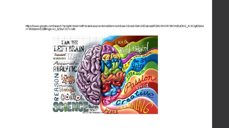 https: //www. google. com/search? q=right+brain+left+brain&source=lnms&tbm=isch&sa=X&ved=0 ah. UKEwjvnpb. R 2 Ib. VAh. VI 4 YMKHc.