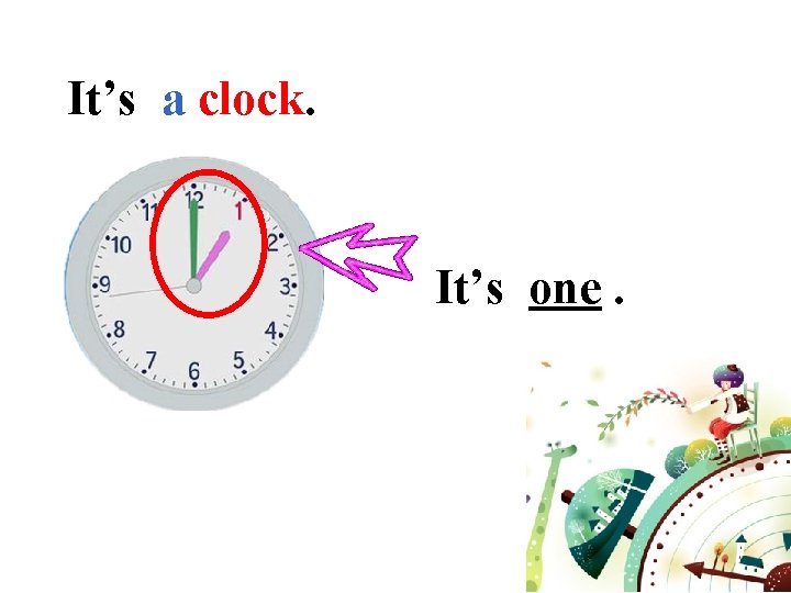 It’s a clock. It’s one. 