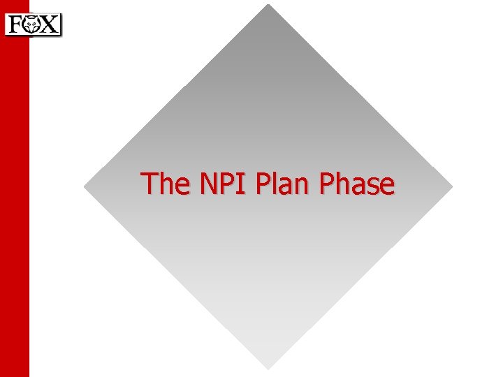 The NPI Plan Phase 
