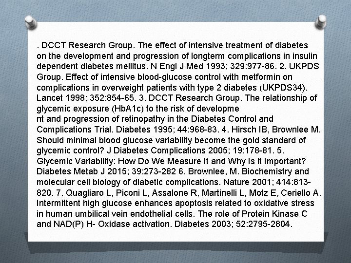 . DCCT Research Group. The effect of intensive treatment of diabetes on the development