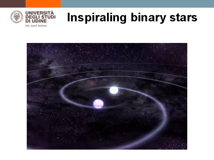 Inspiraling binary stars 