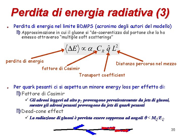Perdita di energia radiativa (3) Perdita di energia nel limite BDMPS (acronimo degli autori