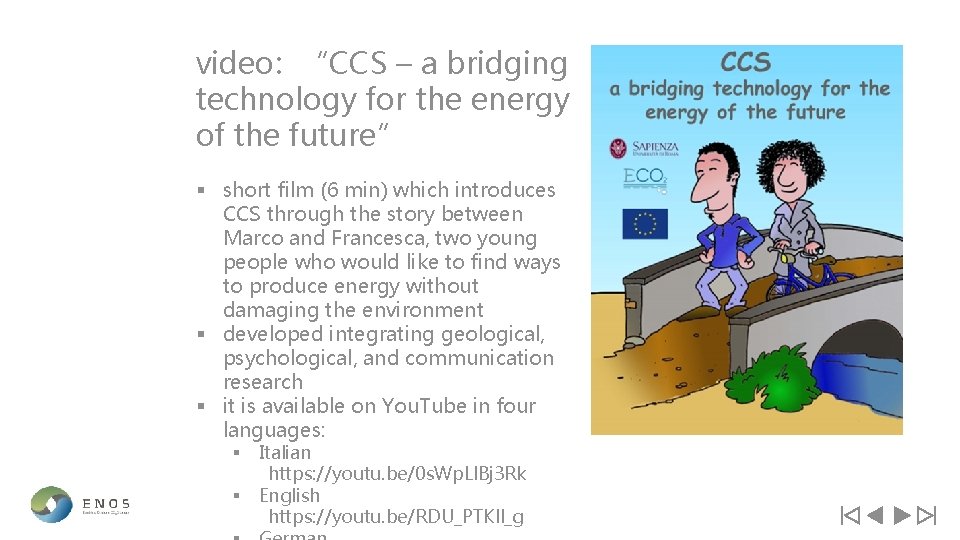 video: “CCS – a bridging technology for the energy of the future” § short