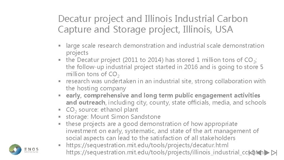 Decatur project and Illinois Industrial Carbon Capture and Storage project, Illinois, USA § large