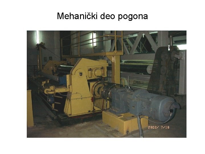 Mehanički deo pogona 