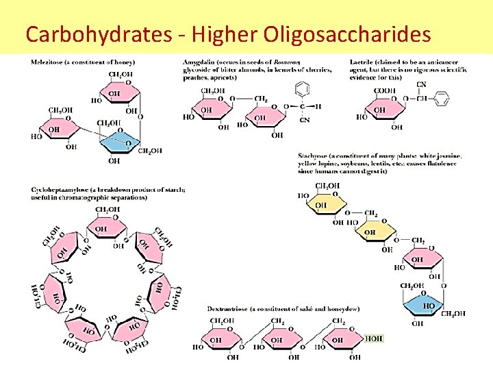 Carbohydrates - Higher Oligosaccharides 