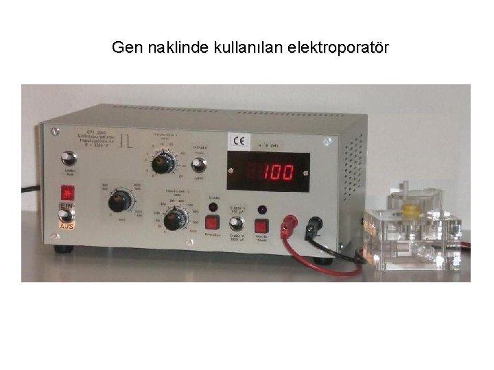 Gen naklinde kullanılan elektroporatör 