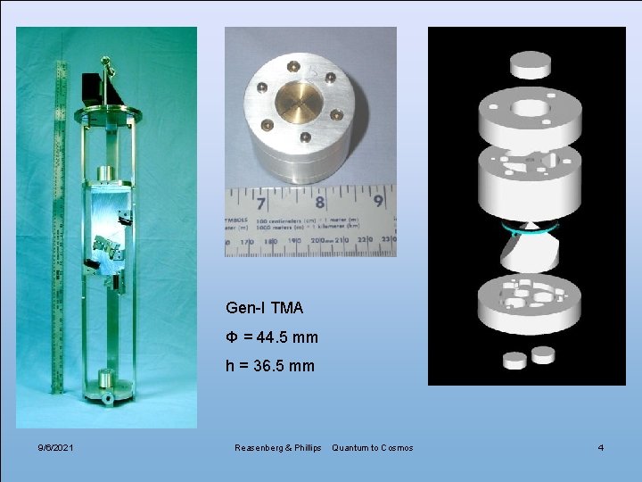 Gen-I TMA Φ = 44. 5 mm h = 36. 5 mm 9/6/2021 Reasenberg