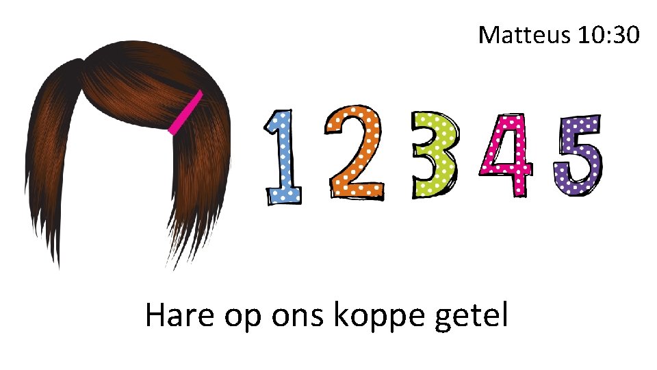 Matteus 10: 30 Hare op ons koppe getel 