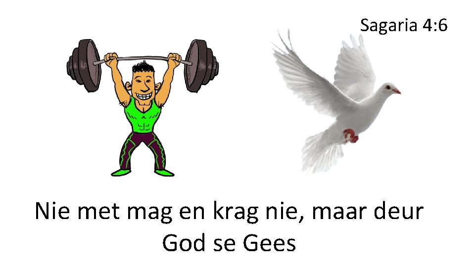 Sagaria 4: 6 Nie met mag en krag nie, maar deur God se Gees