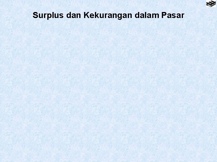 Surplus dan Kekurangan dalam Pasar 