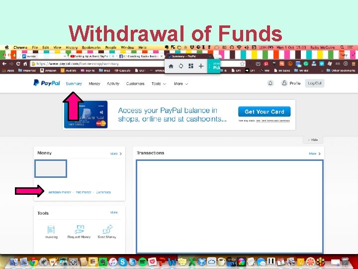 Withdrawal of Funds 