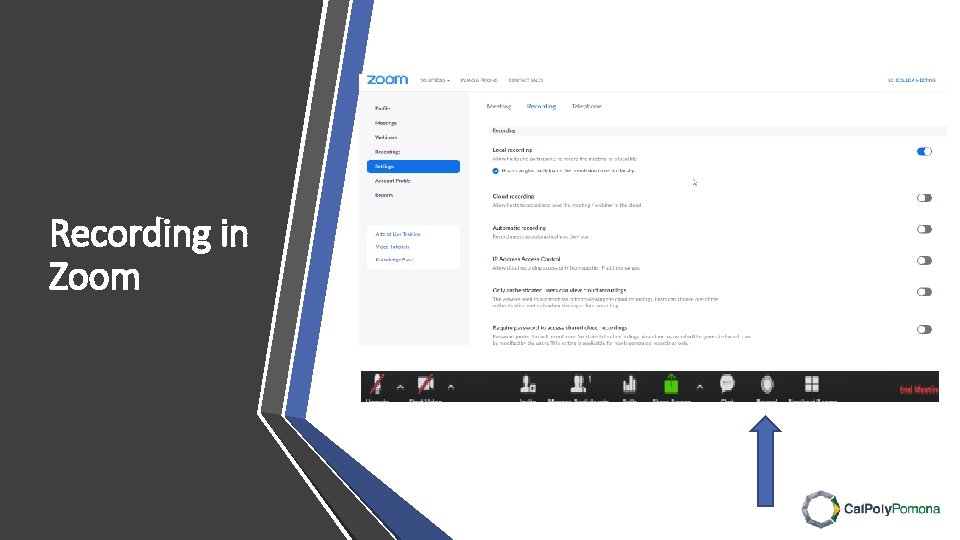 Recording in Zoom 