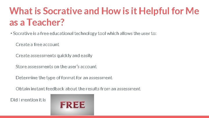 What is Socrative and How is it Helpful for Me as a Teacher? •