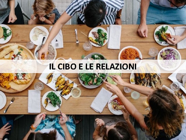 IL CIBO E LE RELAZIONI Roma, novembre 2018 | 11 