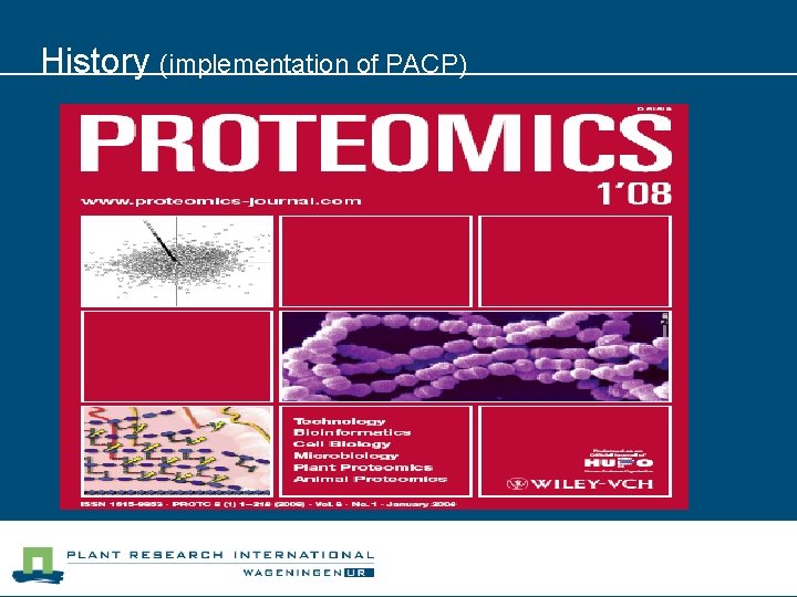 History (implementation of PACP) 